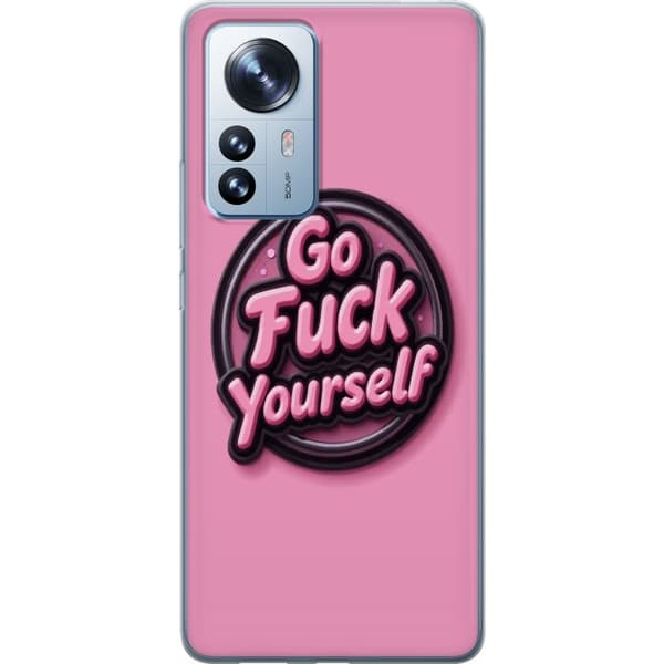 Kompatibelt Mobildeksel til Xiaomi 12 Pro Rosa 3D textposter