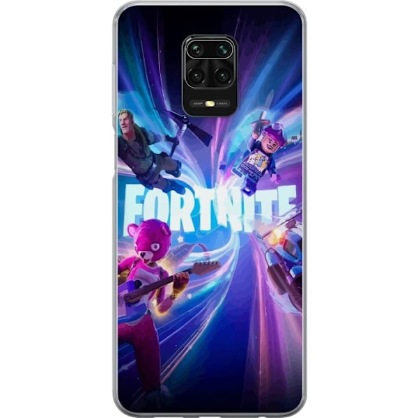 Xiaomi Redmi Note 9S Läpinäkyvä kuori Fortnite