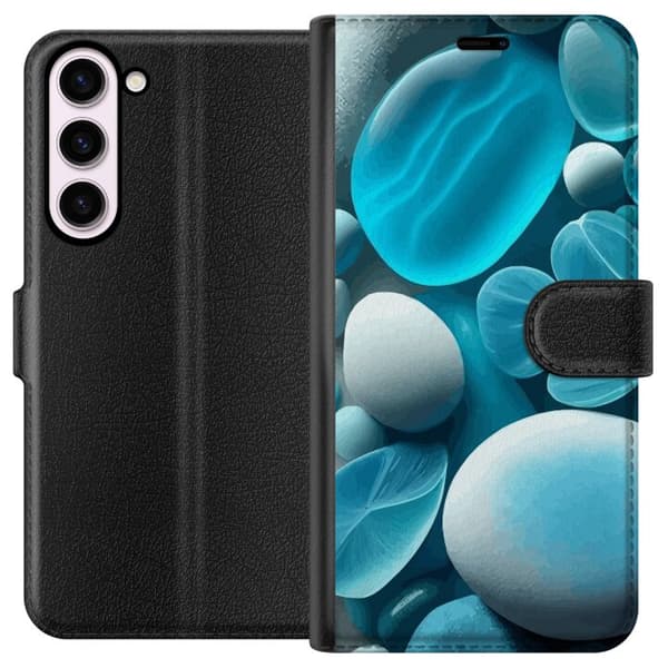 Kompatibelt Plånboksfodral till Samsung Galaxy S23+ Glasstenar
