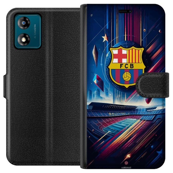 Motorola Moto E13 Tegnebogsetui FC Barcelona