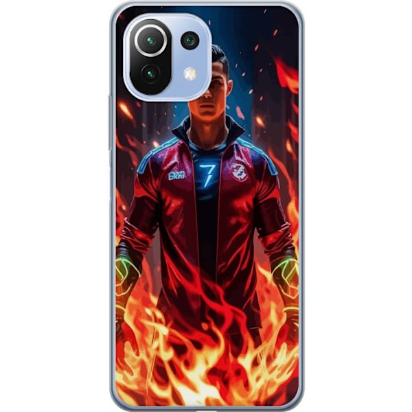 Xiaomi Mi 11 Lite Gennemsigtig cover Ronaldo Inferno - fodbold