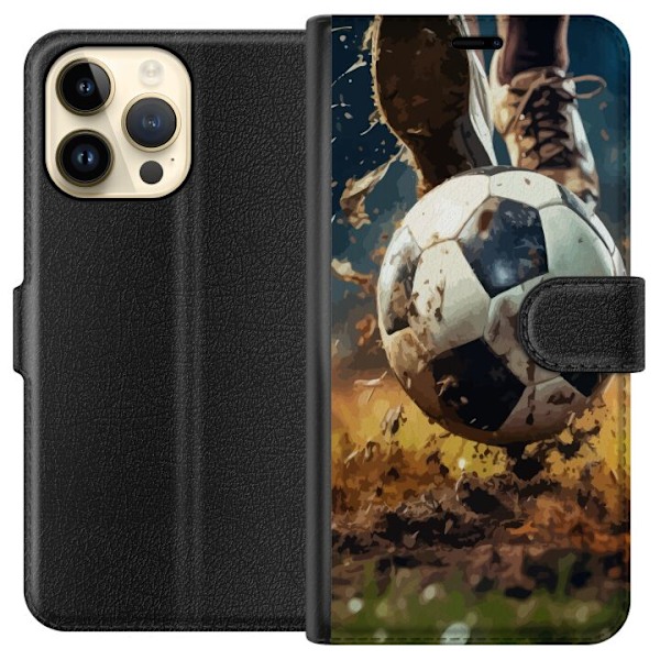 Apple iPhone 14 Pro Max Lommeboketui Fotball