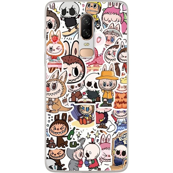 OnePlus 6 Läpinäkyvä kuori Labubu All-Stars – POP MART Er