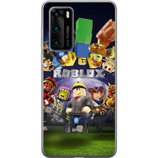 Huawei P40 Läpinäkyvä kuori Roblox Maailma - Pelaamisseikkailu Lapsille ja Nuorille
