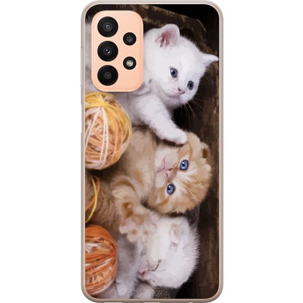 Kompatibelt Mobildeksel til Samsung Galaxy A23 Katter
