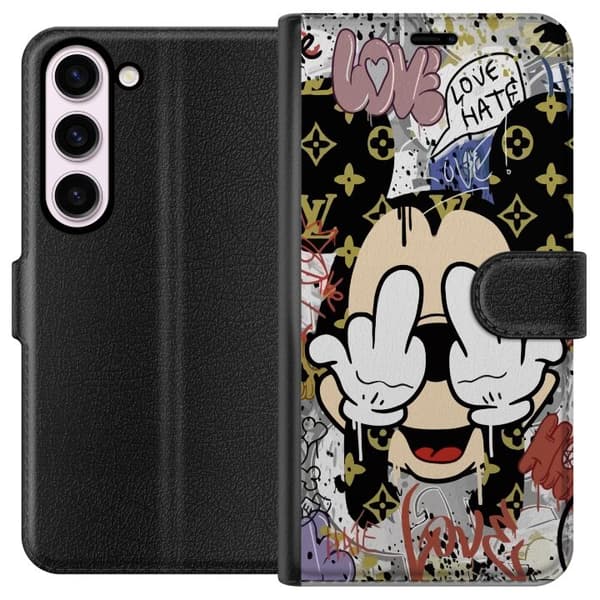 Kompatibel Tegnebogsetui til Samsung Galaxy S23 Mickey Mouse