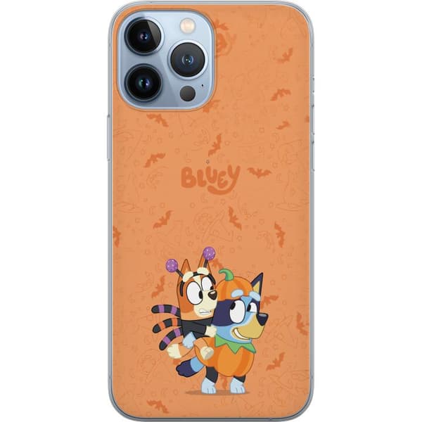 Kompatibelt Mobildeksel til Apple iPhone 13 Pro Max Tegnede hunder utkledd til Halloween med gresskar, flaggermus og heksehatter oransje