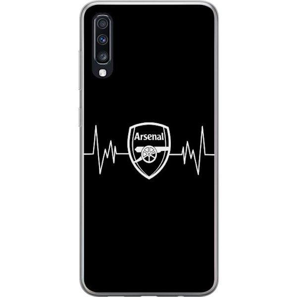 Samsung Galaxy A70 Gjennomsiktig deksel Arsenal