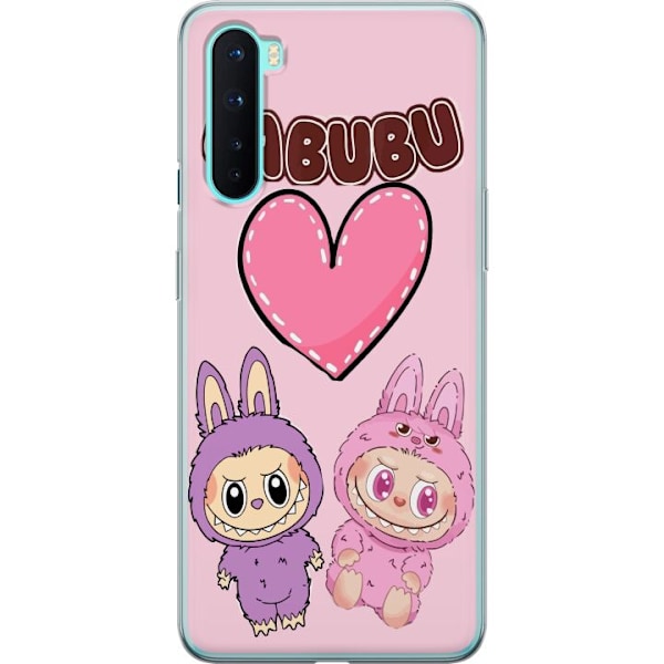 OnePlus Nord Läpinäkyvä kuori Labubu Pink Monster
