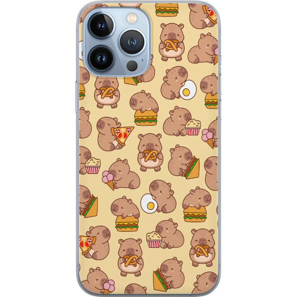 Apple iPhone 13 Pro Max Läpinäkyvä kuori Kawaii capybara puhelinkotelo useilla söpöillä hahmoilla