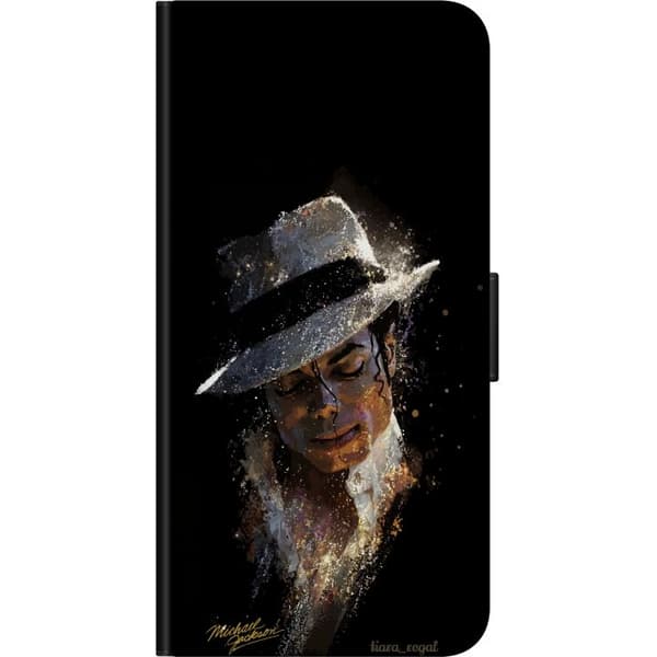 Kompatibel Tegnebogsetui til Samsung Galaxy Note 4 Kunstnerisk portræt af mand med hvid hat og glitrende detaljer sort