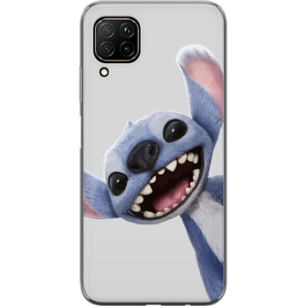 Huawei P40 lite Gjennomsiktig deksel Stitch i Fart - Kawaii De