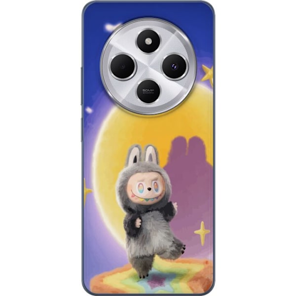 Xiaomi Redmi 14C Läpinäkyvä kuori Labubu Neon Pop - Neonvä