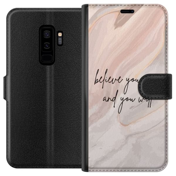 Kompatibelt Lommeboketui til Samsung Galaxy S9+ Tekst