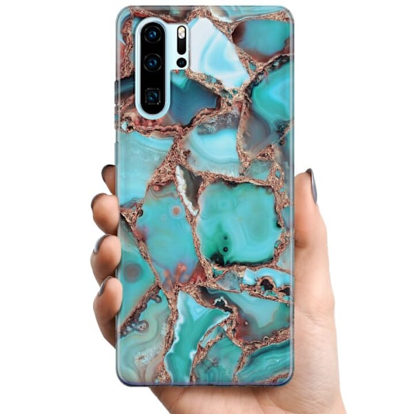 Huawei P30 Pro TPU Mobilskal Santorini