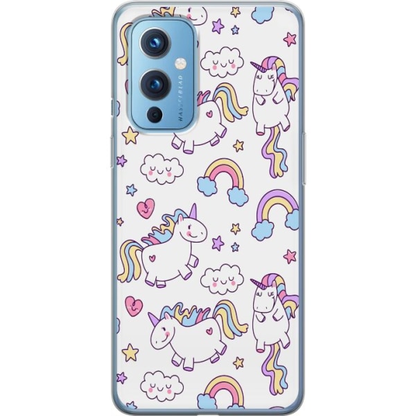 OnePlus 9 Genomskinligt Skal Unicorn Pattern