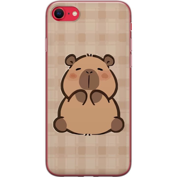 Apple iPhone SE (2022) Gennemsigtig cover Mobilskal kawaii capybara flera figurer japansk stil