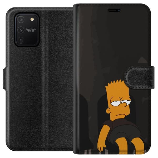 Kompatibel Tegnebogsetui til Samsung Galaxy S10 Lite Bart Simpson