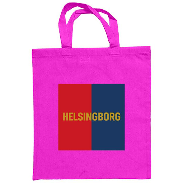Kangaskassi | Kestävä Ostoskassi Kangasta Helsingborg - jalkapallo Tummanpunainen one size