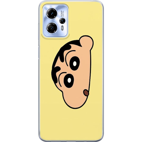 Motorola Moto G13 Läpinäkyvä kuori Peeking Shinchan
