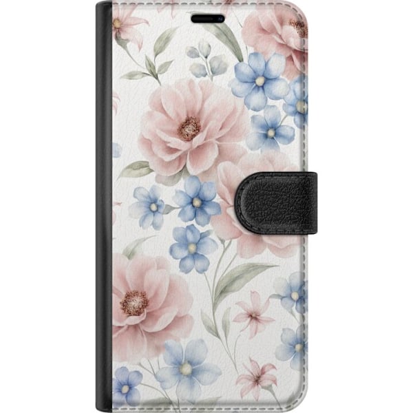Samsung Galaxy A54 Tegnebogsetui Romantiske blomster