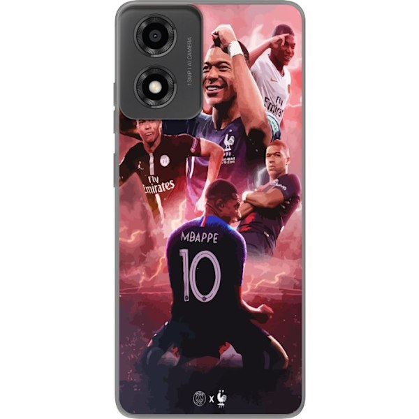 Motorola Moto E14 Gennemsigtig cover Kylian Mbappé