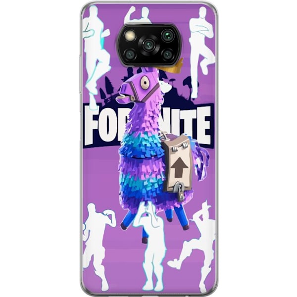 Xiaomi Poco X3 NFC Gjennomsiktig deksel Fortnite