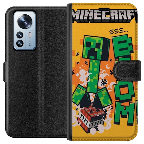 Xiaomi 12 Pro Lompakkokotelo Minecraft Boom