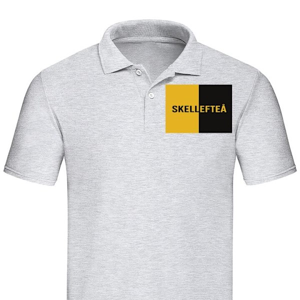 Pikeepaita Aikuisille | Tyylikäs Pikeepaita Skellefteå - Hockey Harmaa XX-Large
