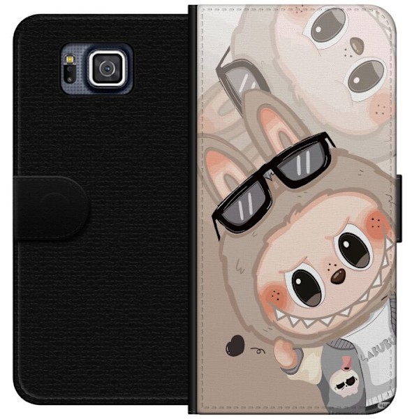 Samsung Galaxy Alpha Lompakkokotelo Labubu Rainbow Chaos