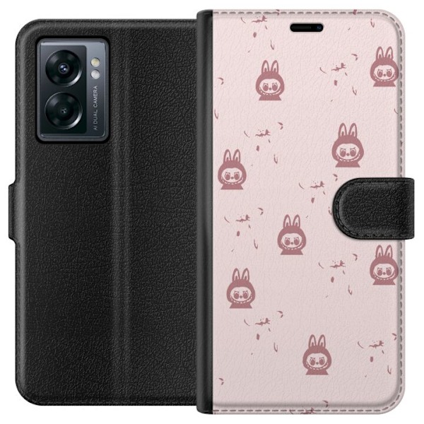 OnePlus Nord N300 Plånboksfodral Labubu Neon Pop – Neonfär