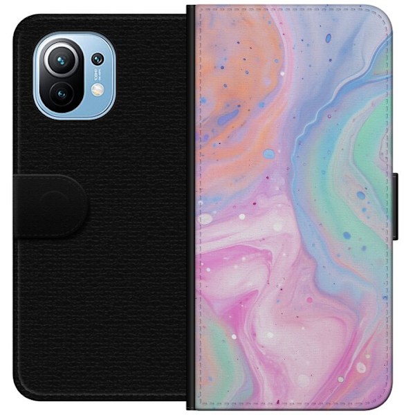 Xiaomi Mi 11 Tegnebogsetui Pastelmarmor