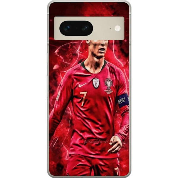 Google Pixel 7 Läpinäkyvä kuori Ronaldon Taidot - CR7 Suunn