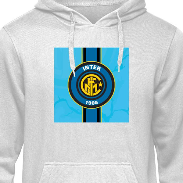 Hoodie för Vuxen | Bekväm Huvtröja Inter Milan grå L