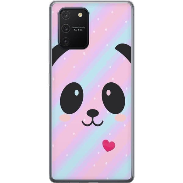 Kompatibelt Mobilskal till Samsung Galaxy S10 Lite Regnbåge Panda