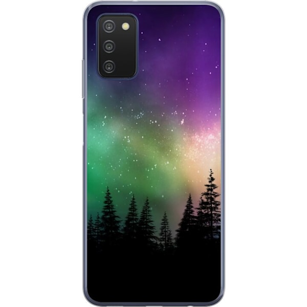 Samsung Galaxy A03s Läpinäkyvä kuori Revontulet