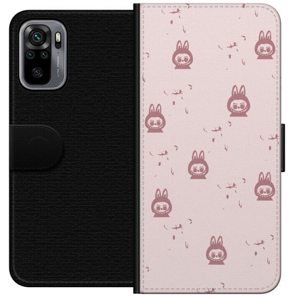 Xiaomi Redmi Note 10S Lompakkokotelo Labubu Neon Pop - Neonvärinen pop art hirviö