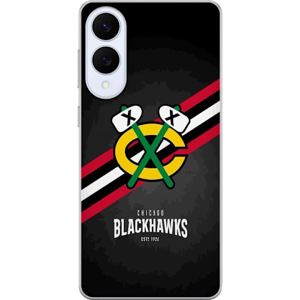 Samsung Galaxy S25 Edge Gjennomsiktig deksel Chicago Blackhawk