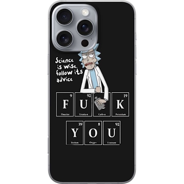 Apple iPhone 16 Pro Max Gjennomsiktig deksel Rick and Morty Fu