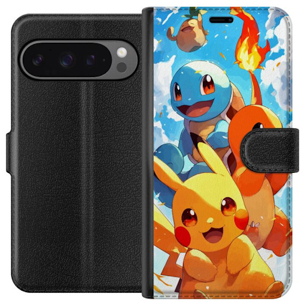 Google Pixel 9 Pro XL Lompakkokotelo Pocket Creatures - innoit