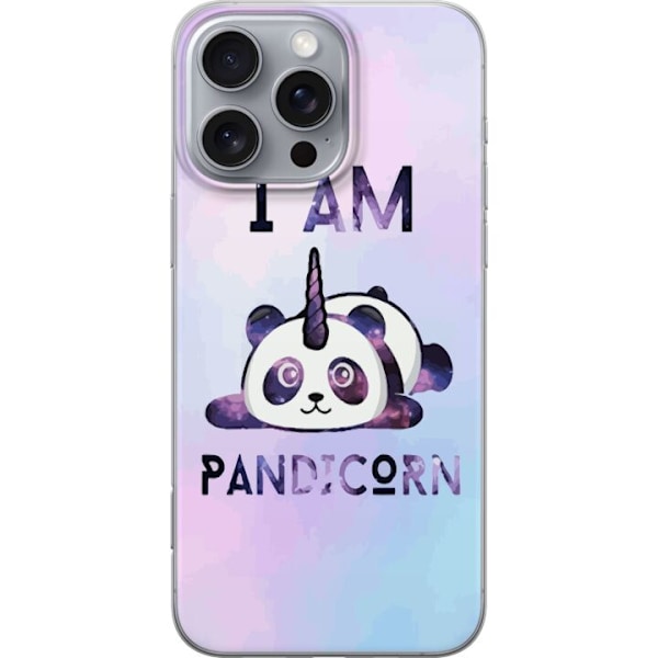 Apple iPhone 16 Pro Max Gennemsigtig cover Panda Enkelt