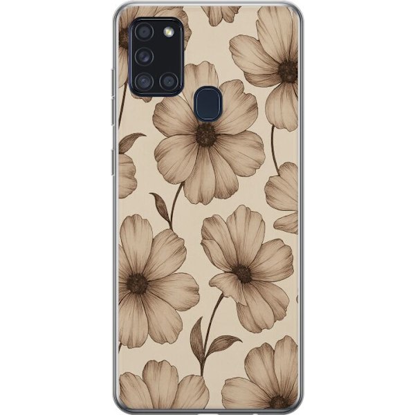 Samsung Galaxy A21s Genomskinligt Skal Pastel Rush