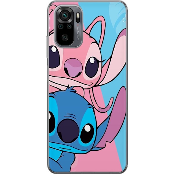 Xiaomi Redmi Note 10 Gjennomsiktig deksel Stitch & Angel