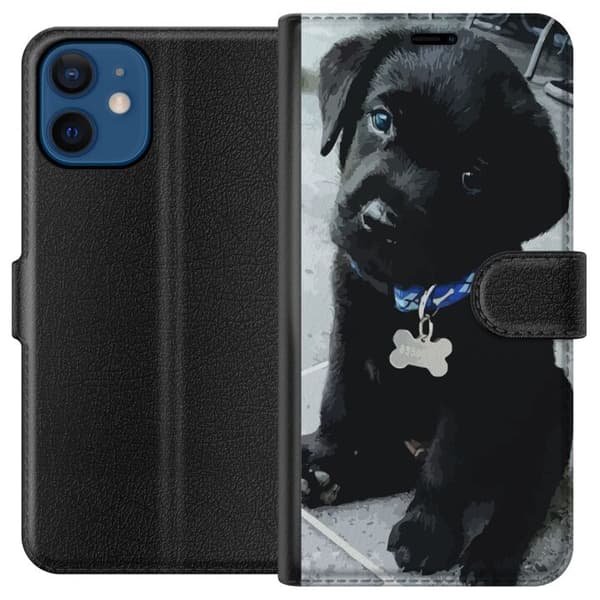 Kompatibelt Plånboksfodral till Apple iPhone 12 mini Hundvalp