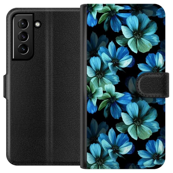 Kompatibel Tegnebogsetui til Samsung Galaxy S21+ 5G Blomster