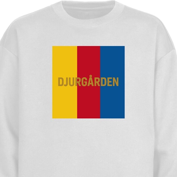 Sweatshirt for Voksen | Klassisk Collegegenser Djurgården - f hvit L