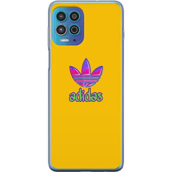 Motorola Moto G100 Läpinäkyvä kuori Adidas