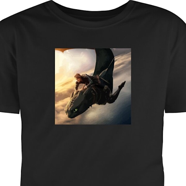 T-shirt til Voksen | Klassisk Voksen T-shirt DrageTræner sort XL