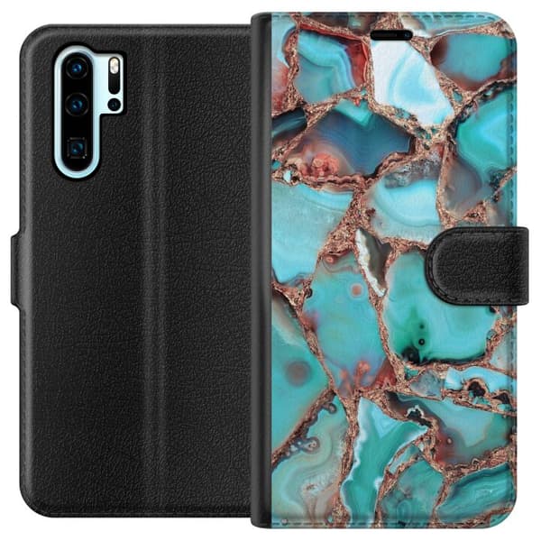 Kompatibelt Lommeboketui til Huawei P30 Pro Santorini
