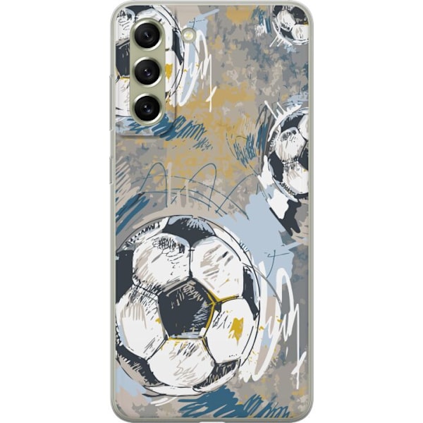 Samsung Galaxy S21 FE 5G Gennemsigtig cover Fodbold